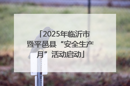 2025年临沂市暨平邑县“安全生产月”活动启动