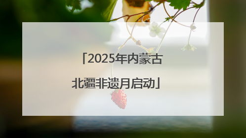 2025年内蒙古北疆非遗月启动