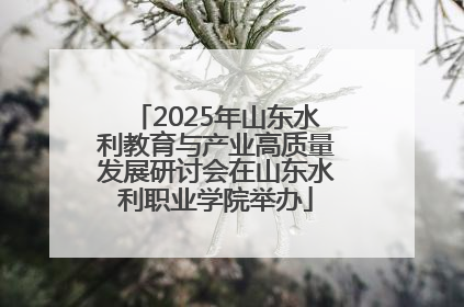 2025年山东水利教育与产业高质量发展研讨会在山东水利职业学院举办