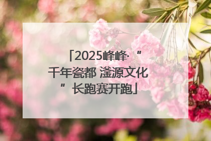 2025峰峰·“千年瓷都 滏源文化”长跑赛开跑