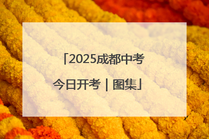 2025成都中考今日开考｜图集