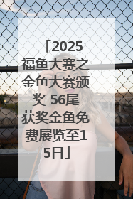 2025福鱼大赛之金鱼大赛颁奖 56尾获奖金鱼免费展览至15日