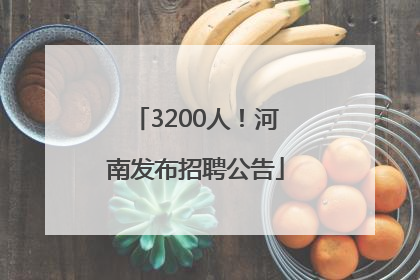 3200人！河南发布招聘公告