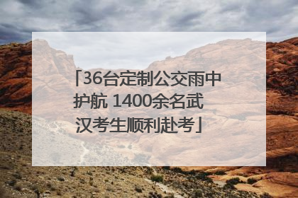 36台定制公交雨中护航 1400余名武汉考生顺利赴考