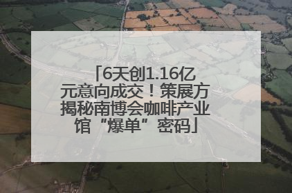 6天创1.16亿元意向成交！策展方揭秘南博会咖啡产业馆“爆单”密码