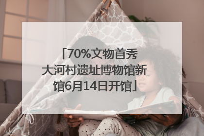 70%文物首秀 大河村遗址博物馆新馆6月14日开馆